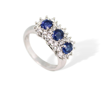 Anillo Mirco Visconti Mujer in Oro blanco Zaffiro 1.51 Ct MH14/Z - MH14/Z